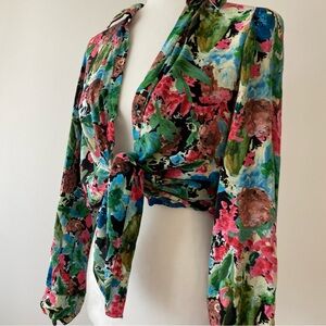 ZARA | Floral Button Down